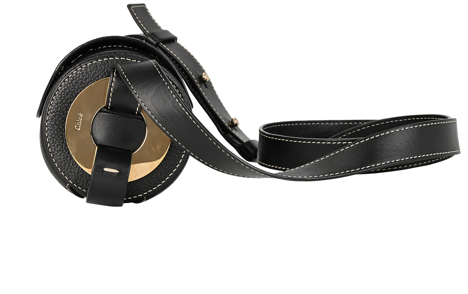 Darryl Barrel Crossbody, &pound;375, Handbags, Black, Leather, Bottom view